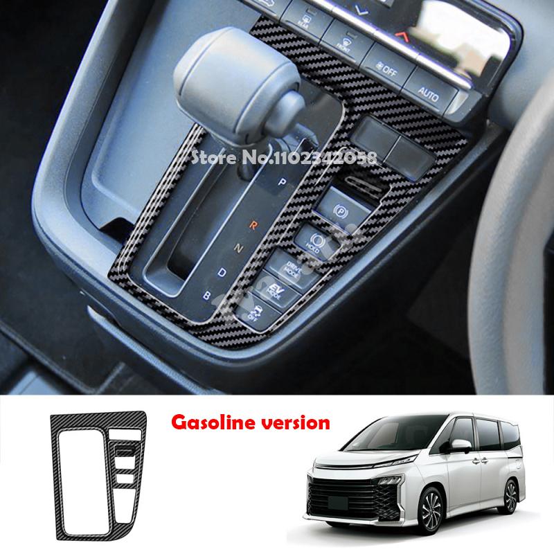 RHD For Toyota voxy noah 90 Series 2024 ABS carbon black GAS Hybrid center control gear box shift panle cover trim