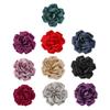 Elegant Fabric Rose Lapel Pin Handmade Flower Brooch Stylish Corsage Badge Fashion Accessory for Parties and Dinners