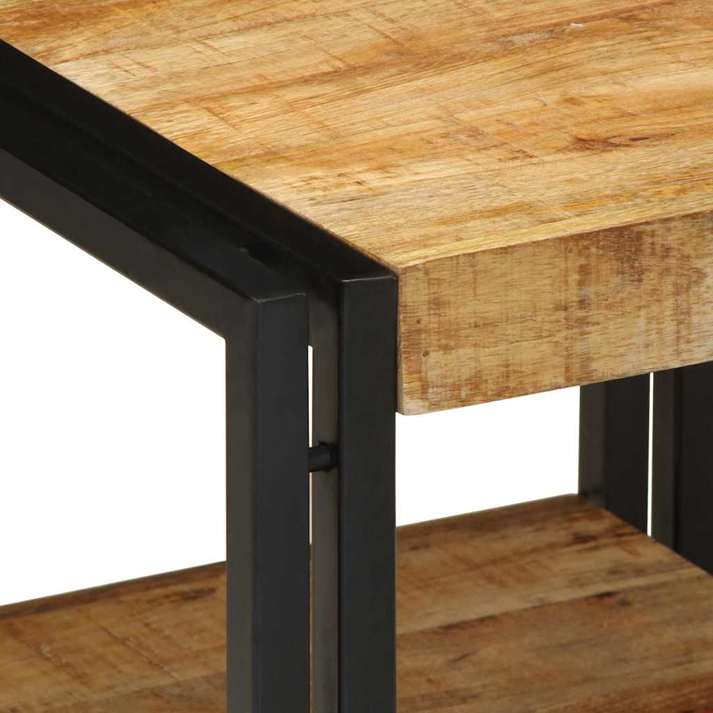 Coffee Table Brown 40 X 40 X 38 Cm Solid Mango Wood