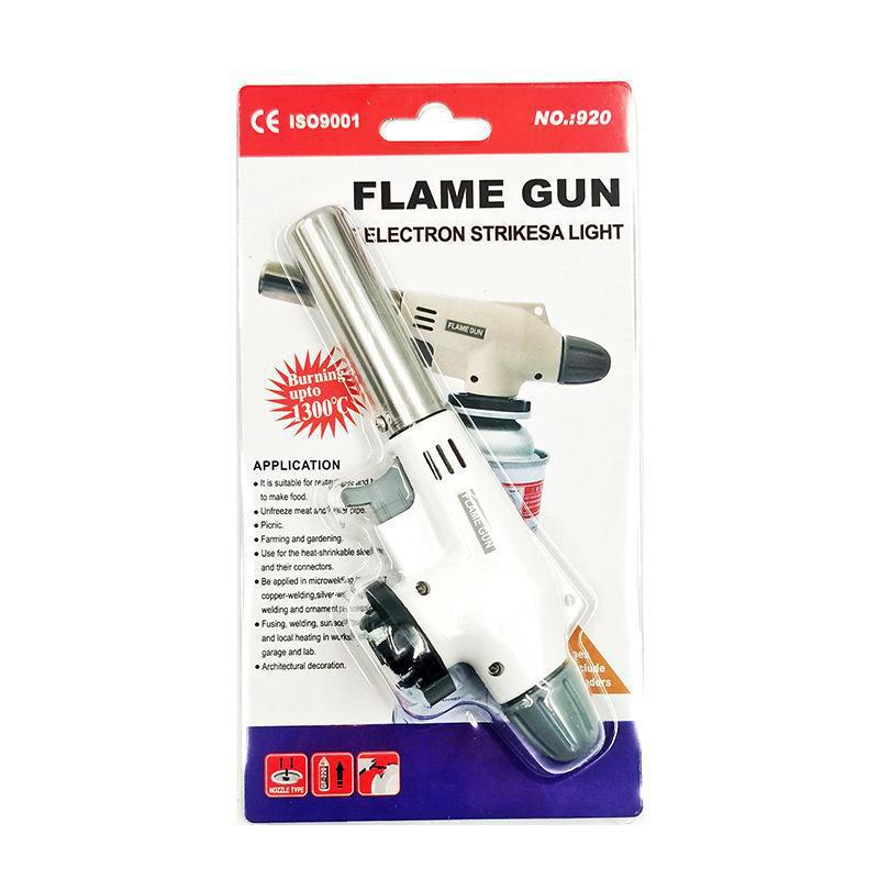 Handheld Blowtorch Flame Gun for Charcoal Lighting and Singeing Pig Hair