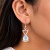 Milky Opal Gemstone 925 Sterling Silver Handmade Partywear Dangle Earrings 1.62" Jewelry For Women EE-93-15