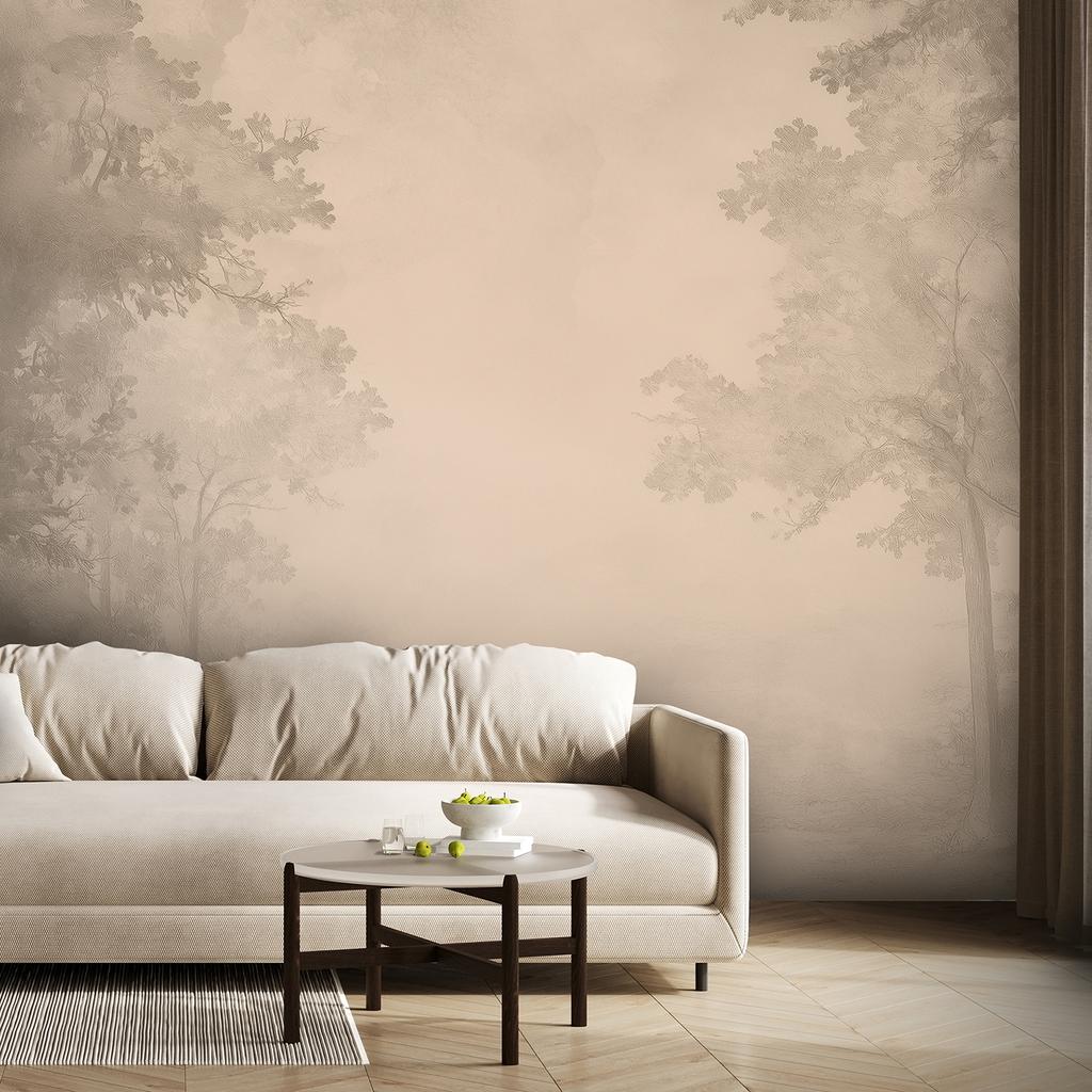 Wallpaper Road through the forest