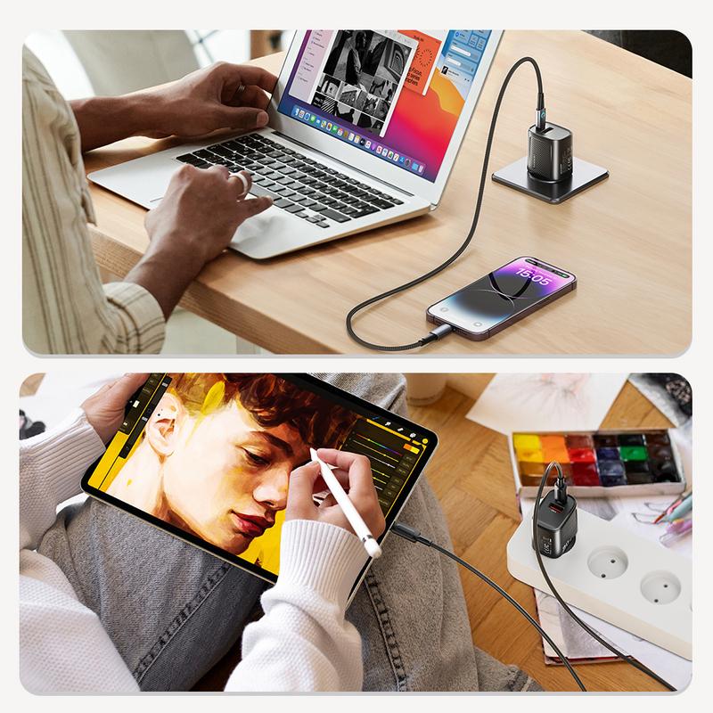 Toocki GaN USB C Charger for Travel 30W Portable USB Fast Charging Quick Charge Type C Charger for iPhone Xiaomi POCO UK/KR Plug