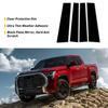 Black Sticker Window Pillar Posts Cover Door Trim Fit Set 2007-21 Toyota Tundra