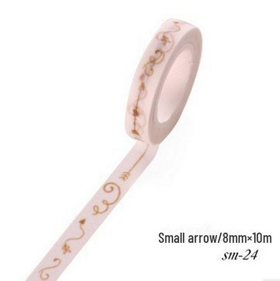 

Стрічка Mini Washi: Практична прикраса з вузькими краями для блокнотів і колажів.