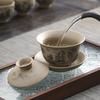 Kung-Fu-Teeset, ein komplettes Set aus grobkeramischer chinesischer High-End-Keramik-Drachenei-Teekanne, Geschenke für Geschäftsveranstaltungen