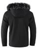 Fall and Winter Men's Casual Trend with The Hooded Cotton Jacket Windproof Padded Cold Pure Color Simple Cotton Clothing
