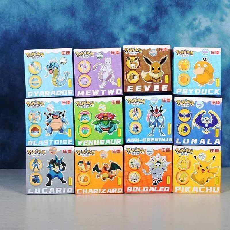 Genuine SC Johnson Pokémon Shapeshifting Ball Toy Pokémon Pikachu Doll Full Set of Elf Ball Shapeshifting Children