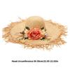 Wide Brims Beach Cap Elegant Straw Fisherman Hat With Floral Accents For Women Outdoor Beach Vacation And Sun Protection