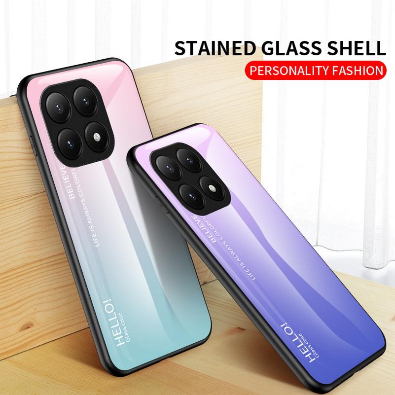 Gradient Tempered Glass Protect Case for Xiaomi 15T Pro Mi 15t 15 Ultra 14T Pro xiaomi 13T Pro 13 Pro 12T 12 Glossy Cover