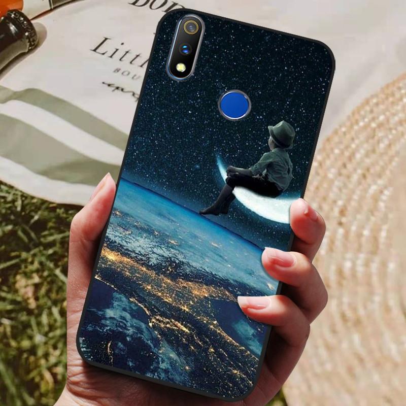 Realme 3 Pro Kılıfı Yumuşak Silikon TPU Arka Kapak OPPO Realme 3 Pro RMX1851 İçin Kılıf Funda Realme3 RMX1825 RMX1821 Darbeye Dayanıklı