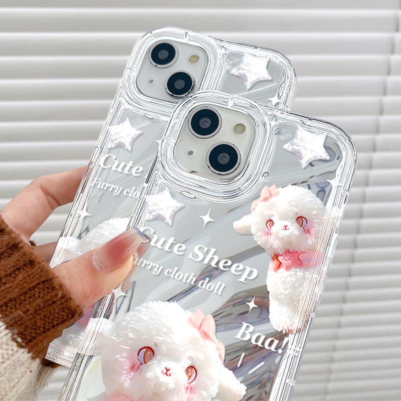 Mobile Phone Cases for iPhone 11 13 XR 15 Pro Max 12 14 Pro Max Case iPhone 16 7 Plus 8 Plus XS Max 6 15 Plus Laser Wave Pattern Anti-drop Waterproof