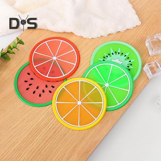 1 комплект подставки для чашек с фруктовым узором — фото 4