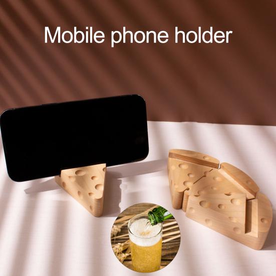 

Деревянная открывалка для бутылок, держатель для телефона, милый сыр в форме, портативный магнитный многофункциональный инструмент для открытия крышки пива, настольная подставка для мобильного телефона