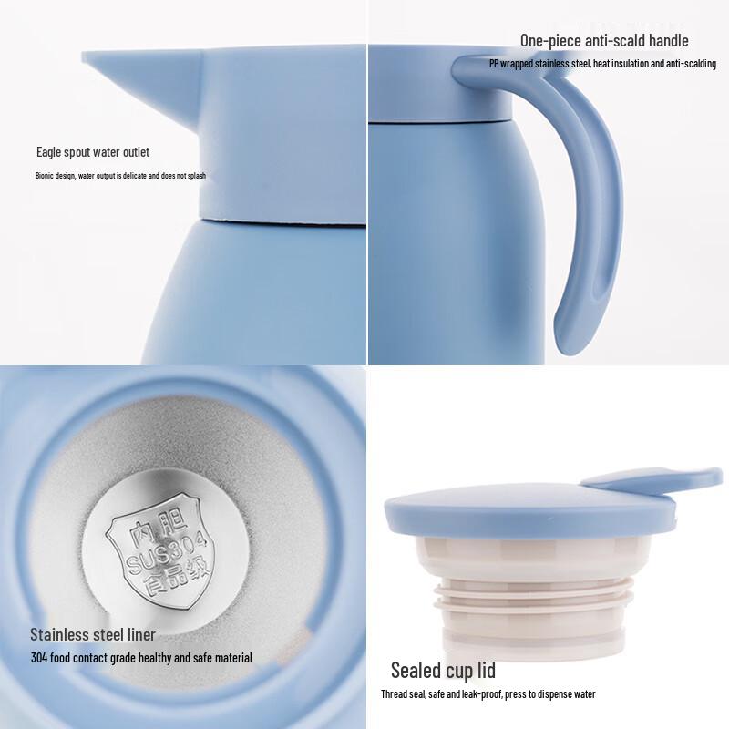 BEANBEANLOVE 900ML Insulated Thermos Pot