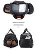 Chao Niu Herren Reisetasche aus echtem Leder mit Schuhfach - Umhänge- Sport- Schultertasche