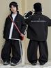 2025 Autumn/Winter Boys' Trendy Fleece Two-Piece Sports Set
