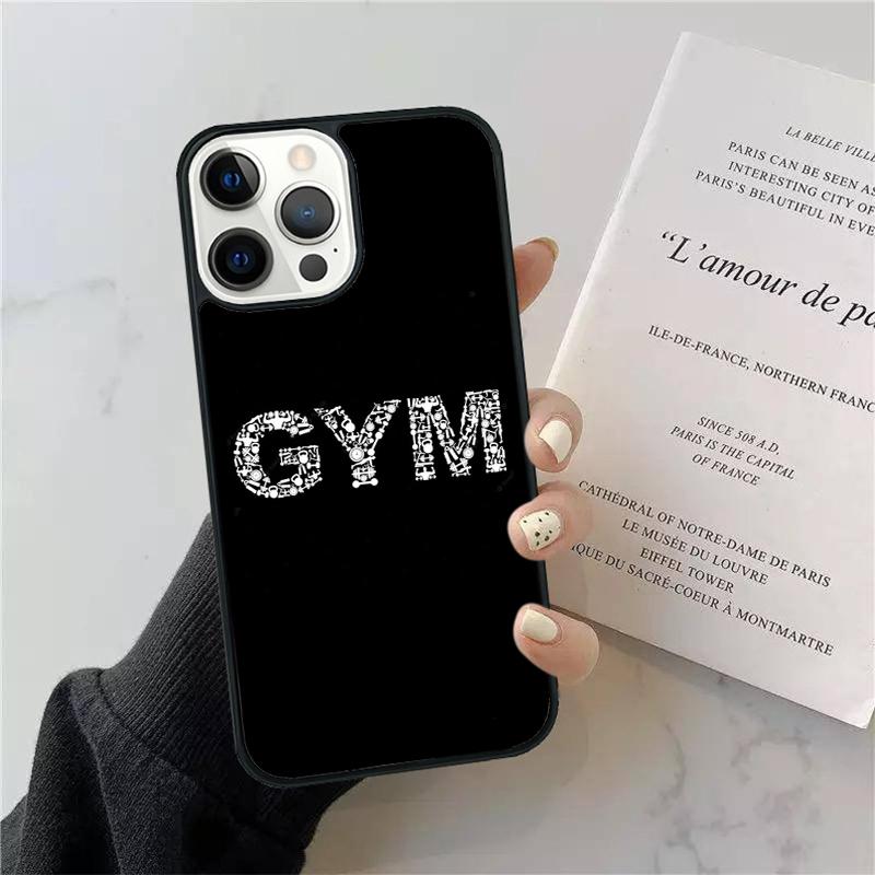 Motivational Gym Fitness Phone Case For iPhone 17 Air 14 15 16 13 12 For Apple iPhone 17 Air Pro Max Plus Coque