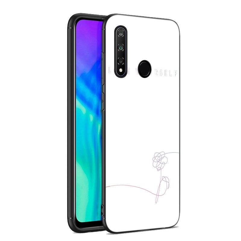 Love Yourself Flower Case For Huawei Honor 10X Lite 7A 7S 8A 8S 8C 8X 9A 9C 10i 20i 30i 20S 20E 9X Pro 10 8 Lite Black Cover