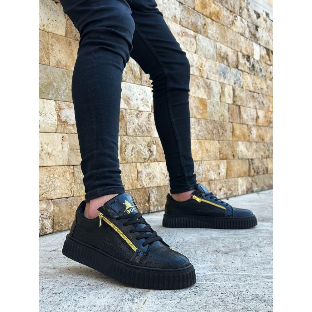 B308 Men's Casual Shoes Spring Summer Men Sneakers 2 Zippers Light and Comfortable Casual Shoes For Men Sports Shoes 4.5 Cm Sole