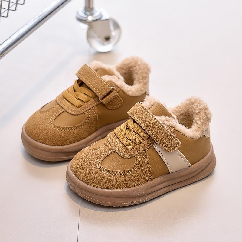 Winter-Neuheiten Unisex Kinder Freizeitschuhe mit Fleece-Futter, Modische Warme Stiefel, Vielseitige Kinderschuhe.