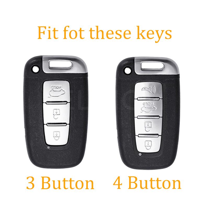 3 4 Buttons Tpu Car Key Case Cover For Hyundai Ix35 Sonata 8 For Kia Forte Rio 3 K2 K3 K5 Sportage Auto Key Chain Accessories