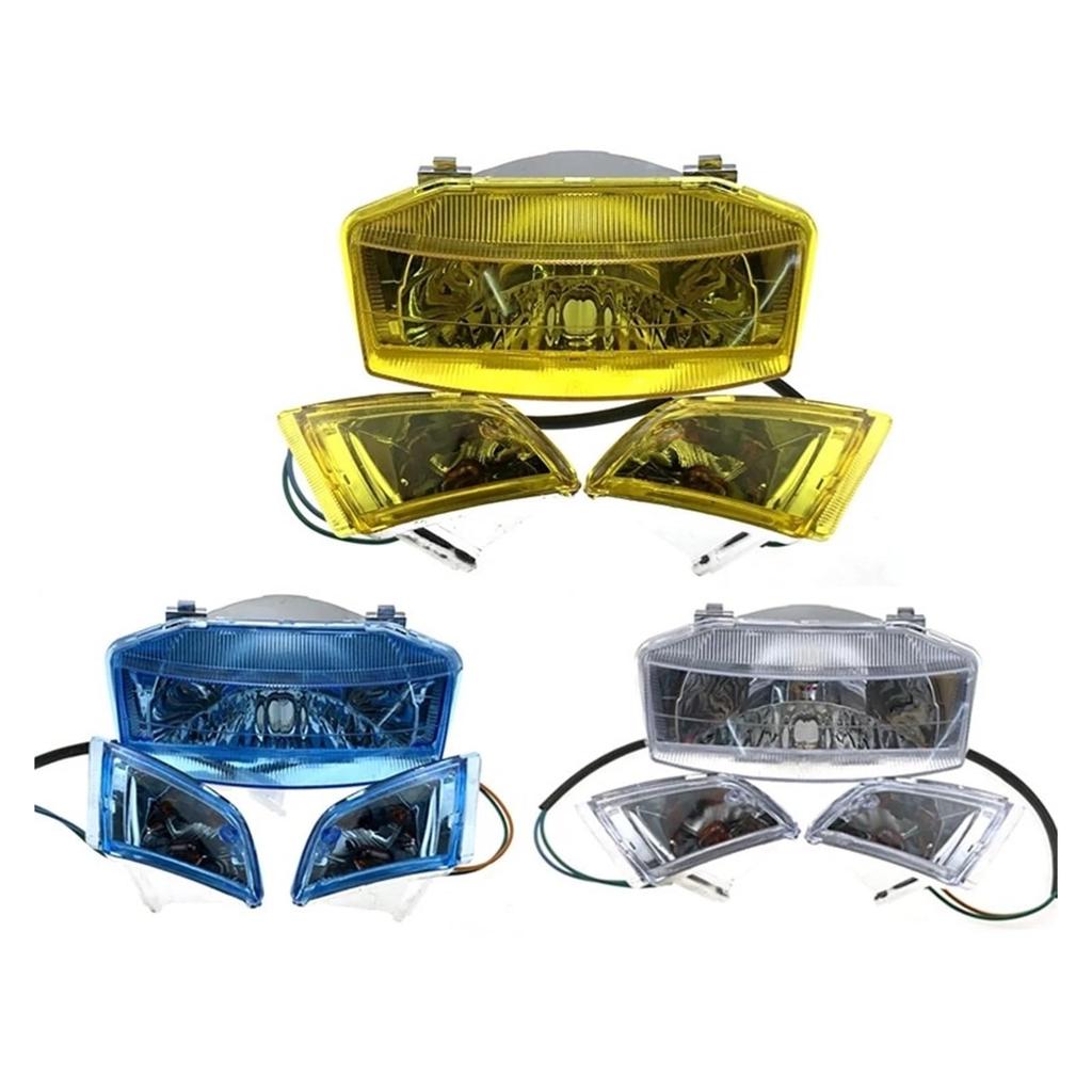 Scheinwerfer Dio 50 AF17 AF18 AF25 Motorroller Motorradlicht Scheinwerfer Motorradblinker Blinkleuchte Scheinwerfer (blau)