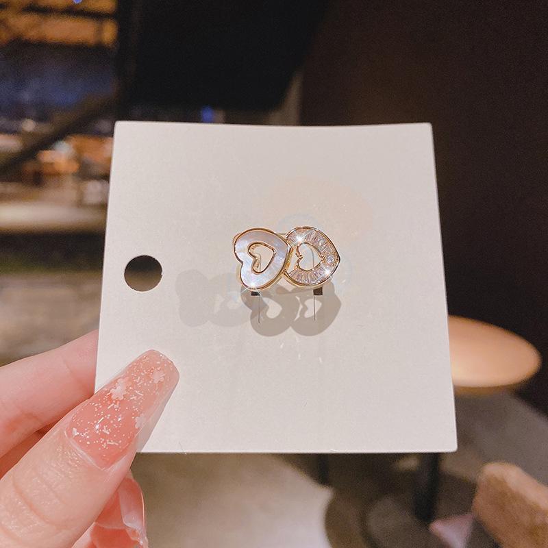 Exquisite Adjustable Heart Cat's Eye Zircon Ring for Women