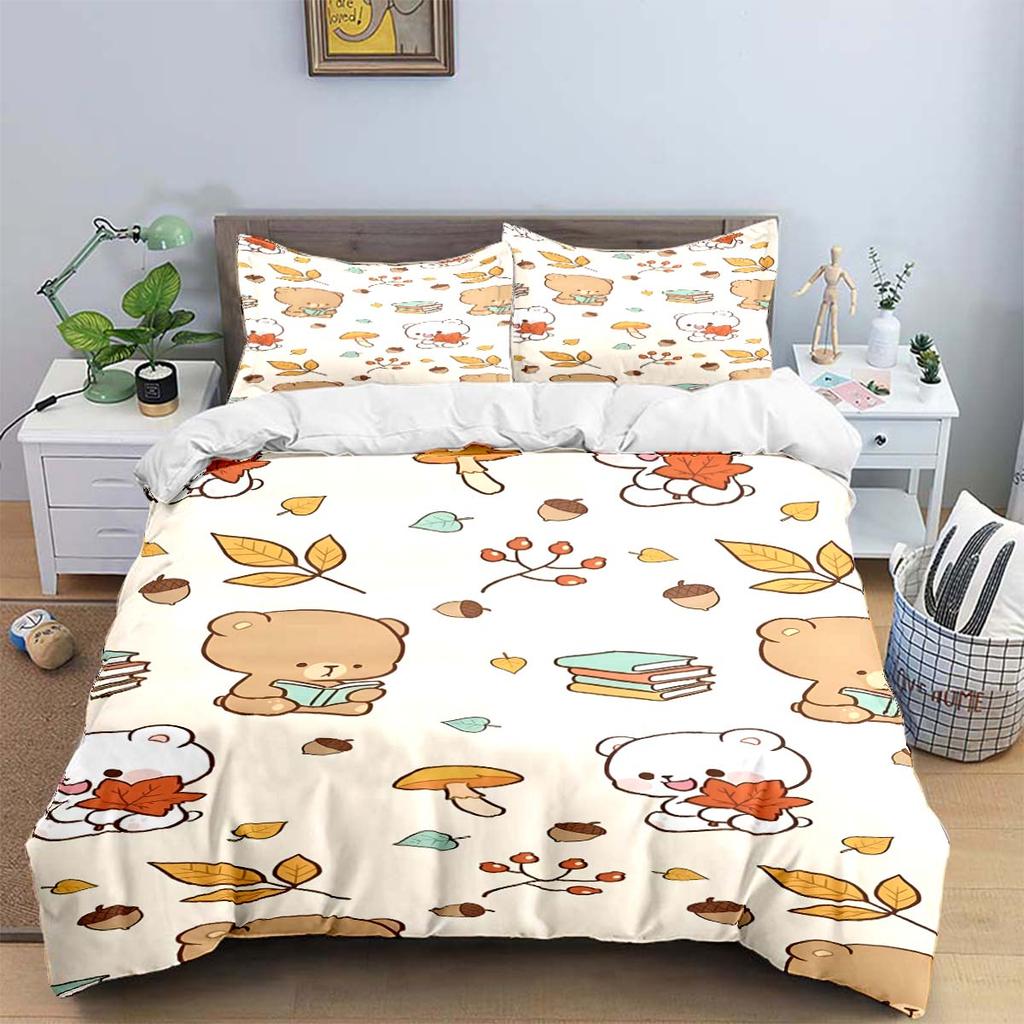 Exquisite Cartoon  B-Bubu Wallpaper  Anime Digital Printing Bedding Set Duvet Cover Comforter Bed  Youth Kids Girl Boys Gift