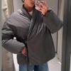 Damen Schnür-Wickel Kimono-Stil Jacke V-Ausschnitt Langärmelig Gefüttert Warme Jacke Mantel 2026 Frühling Herbst Neu Damen Unifarben Oberbekleidung