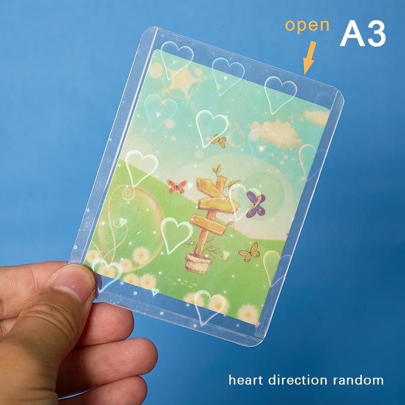 10 Adet Yıldız Aşk Kalp Kpop Fotocard Toploader Fotoğraf Kartı Kollu Idol Fotoğraf Kartları Koruyucu Kılıf