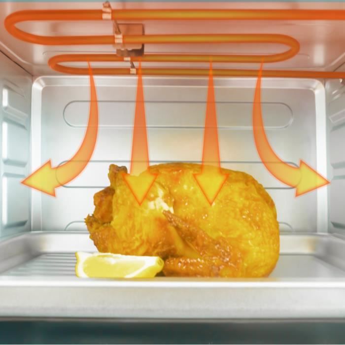 Four électrique 28lt résistance m noir