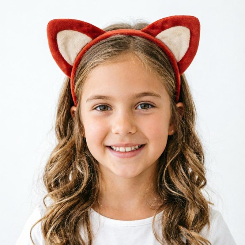 Animal Ear Headband for Women GIrl Face Washing Plush Hairband Styling Accessory Cosplay Party Hairhoop for Theme Event and Stage Performances