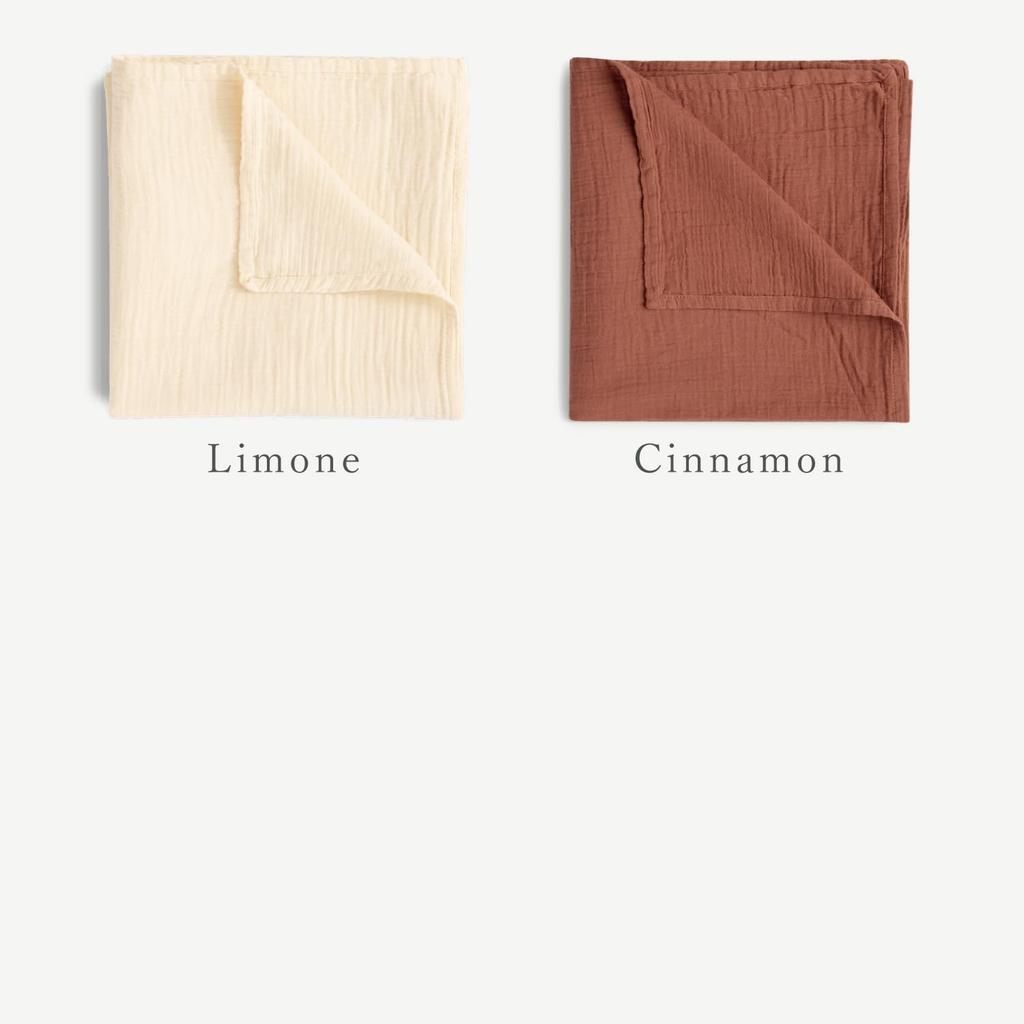 Garbo & Friends Eggshell (030) Muslin Swaddle Blanket, Baby Gauze Towel