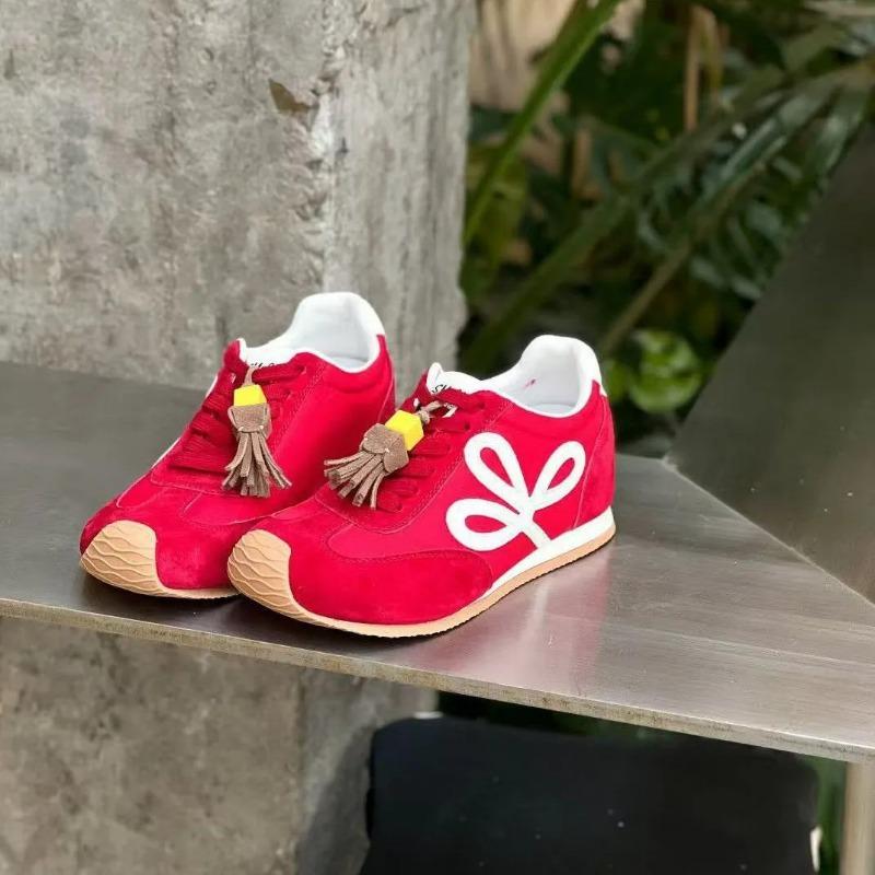 

Autumn new retro women s fashion versatile inner height increase comfortable casual shoes 35 красный