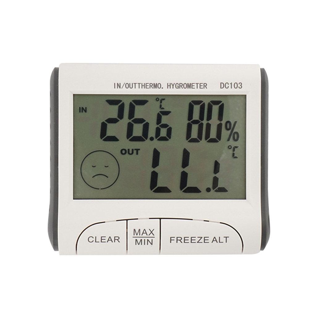 

1/2 Digital LCD Humidity Meter Indoor Outdoor Hygrometer Thermometer Temperature