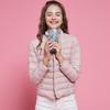 White Duck Down Light and Thin Round Neck Down Jacket Women's V-neck Warm Liner Short Jacket Autumn and Winter Women's Clothing Collarless Large Size