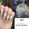 Aurora Ice Crystal Opal Powder Nail Glitter Iridescent Dust Charm Nail Flakes Slice Sparkly Brocade Sequin Manicure