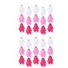 Whimsical Halloween Ghost Set Hanging Decor, Pastel Pink White Soft Matte Finish Pendant Fabric Ornaments, Cute Spooky Party Home Decor Aesthetic
