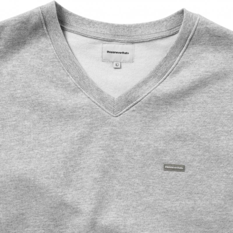 ThIs Is NeVer That T.n.t. Classic Hdp V Neck Vest Heather Grey