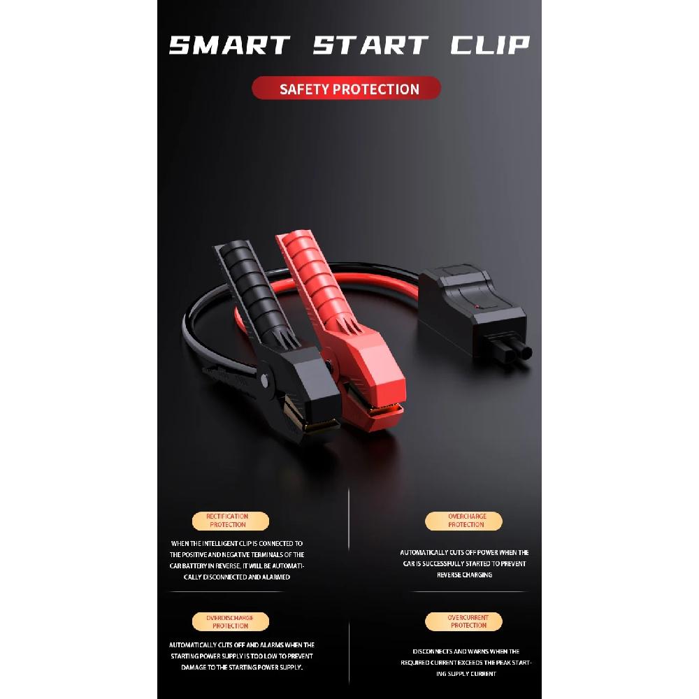 12V 800A Car Battery Jump Starter,Portable Jump Starter Battery Pack,Battery Booster,Jumper Cables for 6.0L Gas and 3.0L Diesel