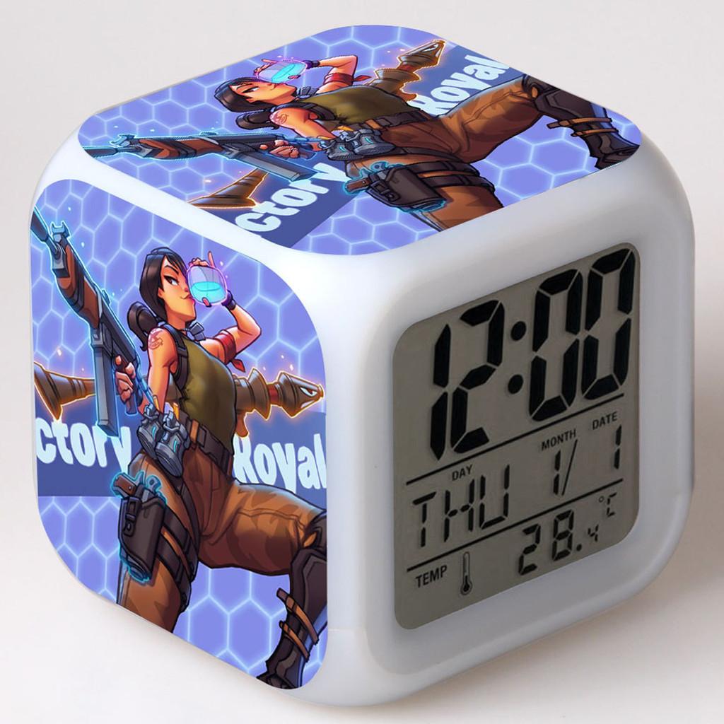 Colorful Multi-function Digital Alarm Clock With Led Display And Thermometer