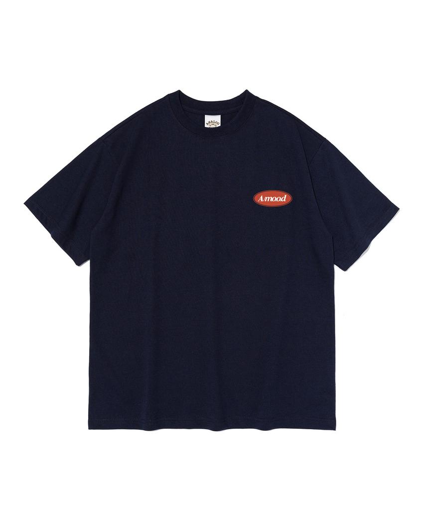 ANALOG MOOD A-Mood Logo Short Sleeve T-Shirt (Navy)