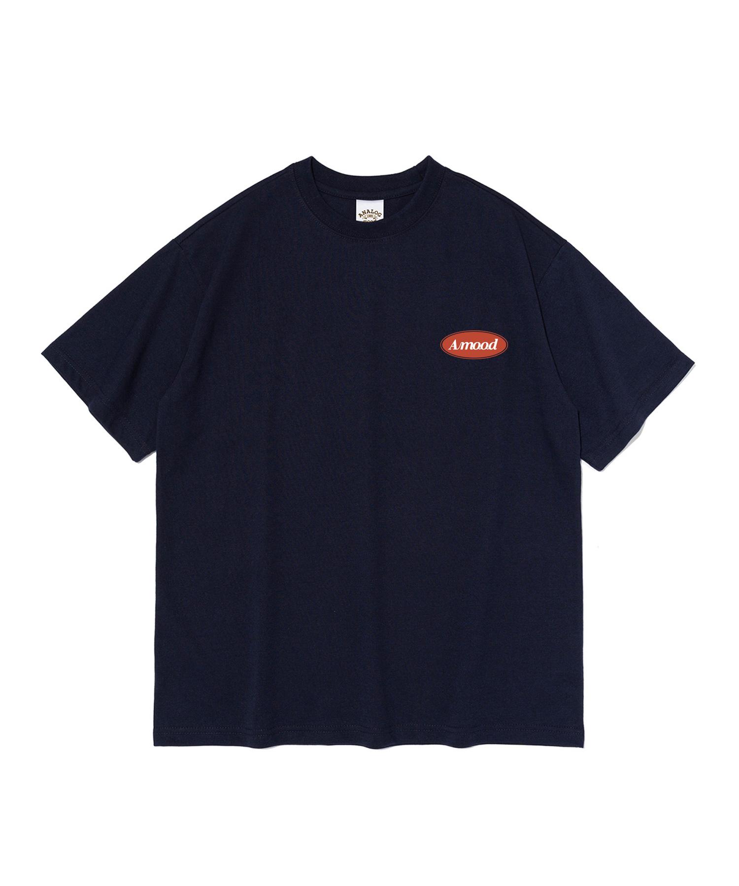 Analog Mood A-Mood Logo Short Sleeve T-Shirt (Navy) S