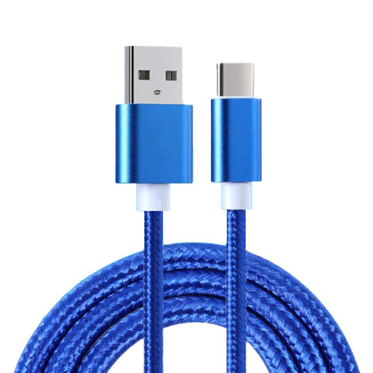 High Quality 2A Durable Braided Fast Charging Pure Copper Micro-USB Type-C Data Cable 1m/2m for Computer & Printer