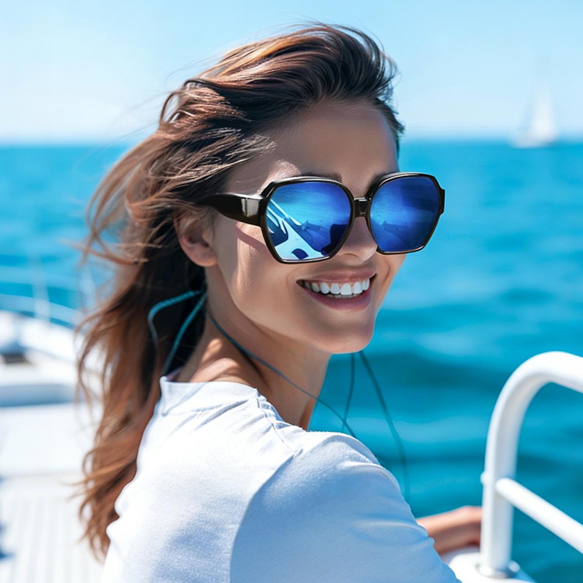 

1PC Sunglasses Fit Over Glasses Polarized for Men Women, Wrap-Around Glasses UV400 Protection for Driving and Outdoor T01
