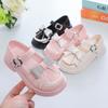 Girls Leather Shoes for Party Wedding Kids Princess Rhinestones Shoes with Bow-knot Fashion Children Mary Janes Shoes  New