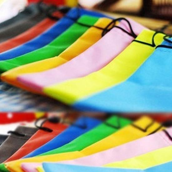 2Pcs Water-resistant Drawstring Storage Cloth Pouch Bag for Glasses Mobile Phone