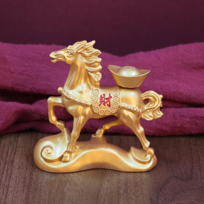 Rotating Ingots Horse Statue 2026 Horse Year Home Decoration Wealth Symbol Ideal For Opening And Housewarming Gift