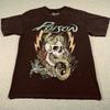 Poison Shirt Adult Small Black American Metal Band Music Faded Mens Unisex T-Shirt